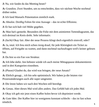 ironischer Text