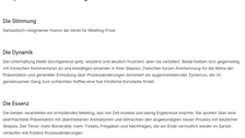 Zusammenfassung des ironischen Dialogs