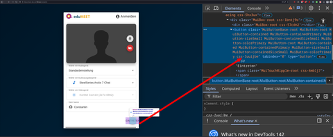CSS Button Id rausfinden über Entwicklerwerkzeuge