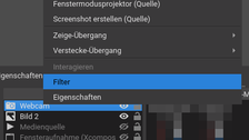 Filter für Webcam einfügen
