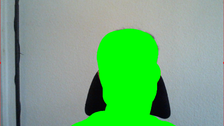 Person ist gruen markiert