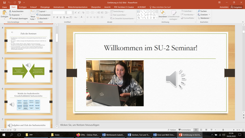 Screenshot: Powerpoint mit Ton