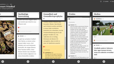 Screenshot: Padlet als Diskussionsplattform