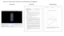 Screenshot: Versuch zur Mechanik: Innere Reibung von Flüssigkeiten