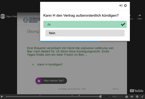 Screenshot: Übung