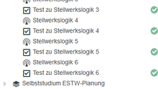 Screenshot: Navigationsbaum OPAL-Kurs