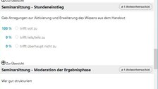 Screenshot: Peer Feedback als ONYX Test
