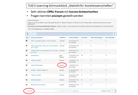 Präsentationsfolie: OPAL Forum