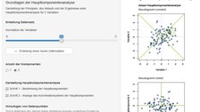 Screenshot: Grundlagen der Kauptkomponentenanalyse