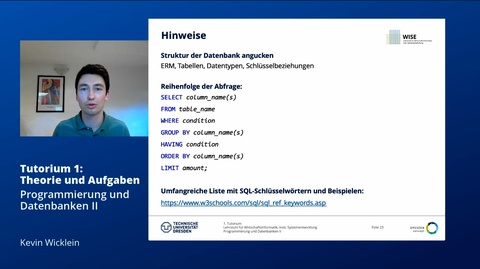 Screenshot: Online Vorlesung