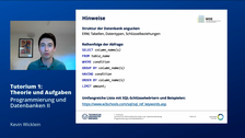 Screenshot: Online Vorlesung