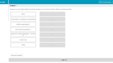 Screenshot: ONYX Onlineklausur