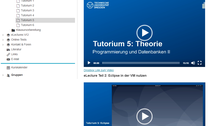 Screenshot: OPAL Kurs Struktur Tutorium