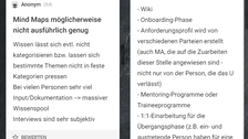 Screenshot: Kollaborative Aufgabenlösung in Echtzeit in Padlet