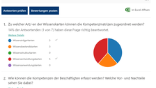 Screenshot: Umfrageauswertung in MS Forms