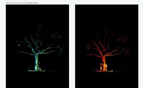 Fotos: Lichtinstallation