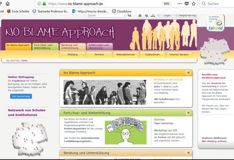 screenshot: Website mobbing