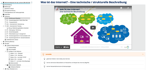Screenshot: Vorlesung OPAL-Kurs