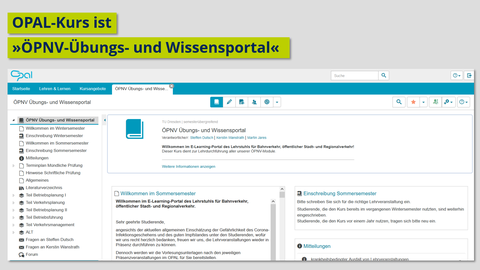 Screenshot OPAL-Kurs ÖPNV-Übungs- und Wissensportal