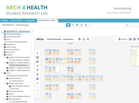 Verknüpfung Miro und OPAL, Board im OPAL-Kurs eingettet