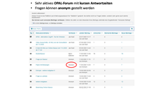Screenshot eines Opal-Forums mit verschiedenen Beiträgen. Das Wort "Anonym", welches in dem Forum mehrmals unter der Überschrift "Verfasser" vorkommt, ist einmal rot umkreist. Die Überschrift über dem Screenshot lautet "TUD E-Learning-Schmuckstück 'Statistik für Sozialwissenschaften'".