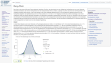 Screenshot E-Learning Modul, Thema Der p-Wert