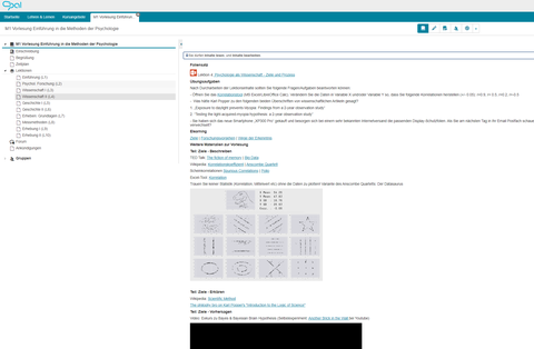 Screenshot OPAL-Kurs