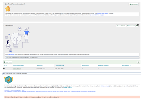 Screenshot OPAL Kurs