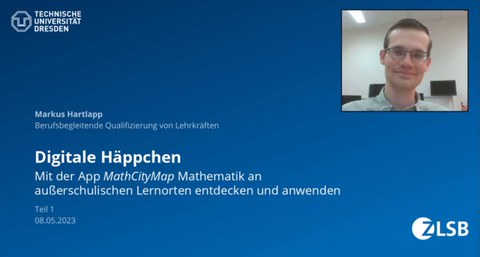 Power-Pont-Folie, in der rechten oberen Ecke ein Bild von Markus Hartlapp