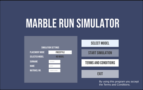 Screenshot einer Simulationssoftware