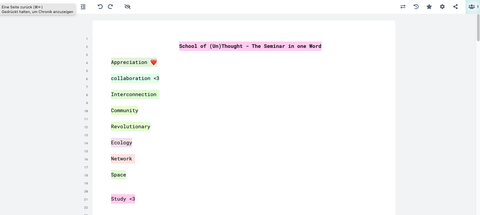 Screenshot einer Website mit Feedback