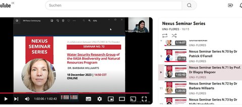 Screenshot: Video Nexus Seminar No 72