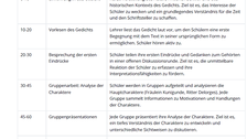 Screenshot eines Unterrichtsplans, von ChatGPT geschrieben