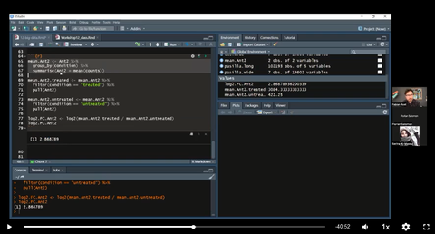 Screenshot: Video Vorlesung, Entwicklungsumgebung