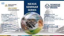 Collage: Nexus Seminar Series Uno Flores + TU Dresden