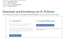 Anleitung und Einführung in R Studio mit Kästchen und Pfeilen