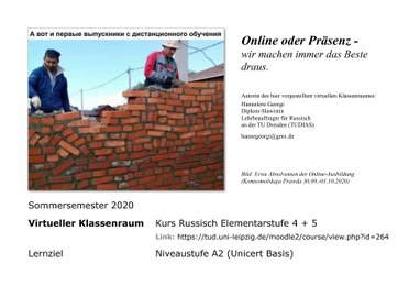 Screenshot: Titelfolie der Veranstaltung