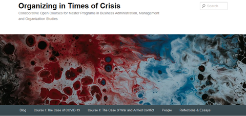 Screenshot: Webseite Organizing in Times of Crisis