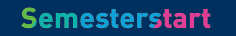 Schriftzug "Semesterstart"