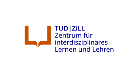 Logo of the Center for Interdisciplinary Learning and Teaching (ZiLL) at TU Dresden, featuring an orange graphic symbol and the wordmark “TUD | ZiLL Center for Interdisciplinary Learning and Teaching”.