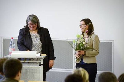 Awarding of the excellence prize at E-Teaching Day 2015