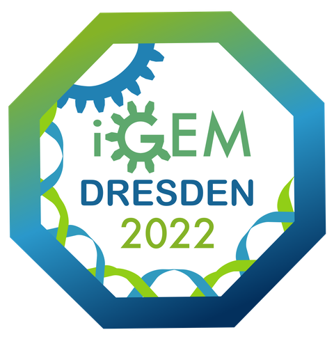 Das Bild zeigt das Logo des Wettbewerbs iGEM. iGEM steht für International Genetically Engineered Machine. 
