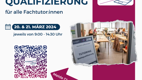 Werbung Basisquali für Tutor:innen