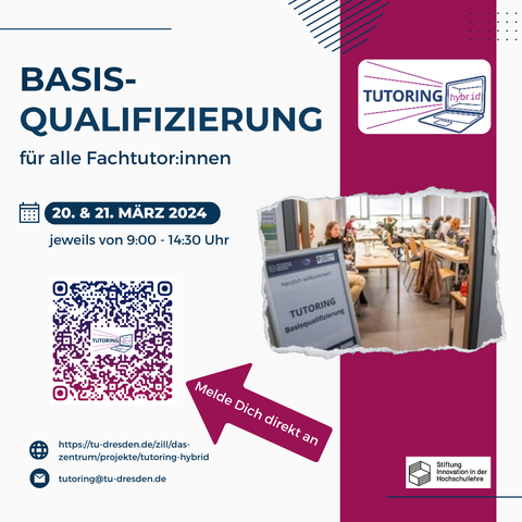 Werbung Basisquali für Tutor:innen