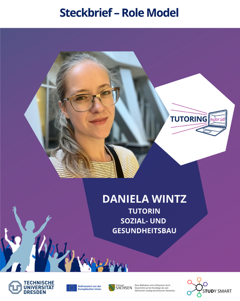 Eine studentische Tutorin der TU Dresden.