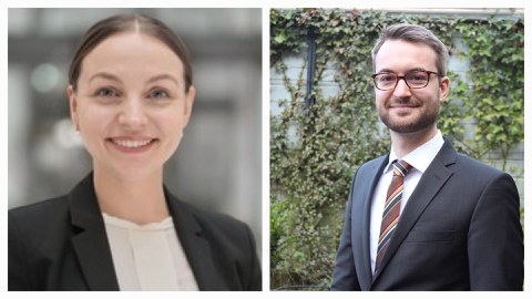 Porträts: Links: Ianina Scheuch, Rechts: Benedikt Wiedenhofer