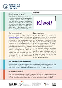 Medien-Steckbrief zu Kahoot