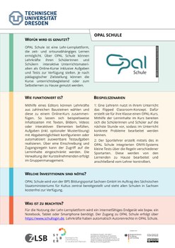 Medien-Steckbrief zu OPAL Schule