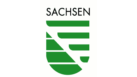 Landessignet Freistaat Sachsen, grünes Wappen