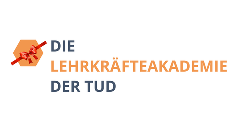 Logo der Lehrkräfteakademie mit roter Schleife